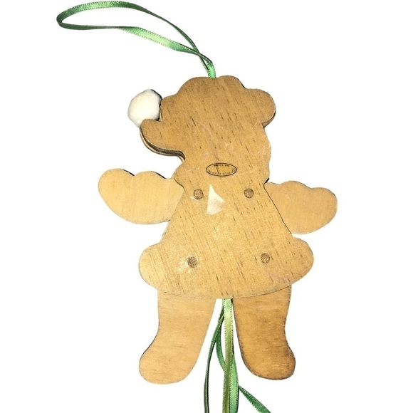 Kurt Adler Ornament Wood Vintage Pull Ribbon Moveable Arms Legs Christmas Decor - Picture 3 of 4